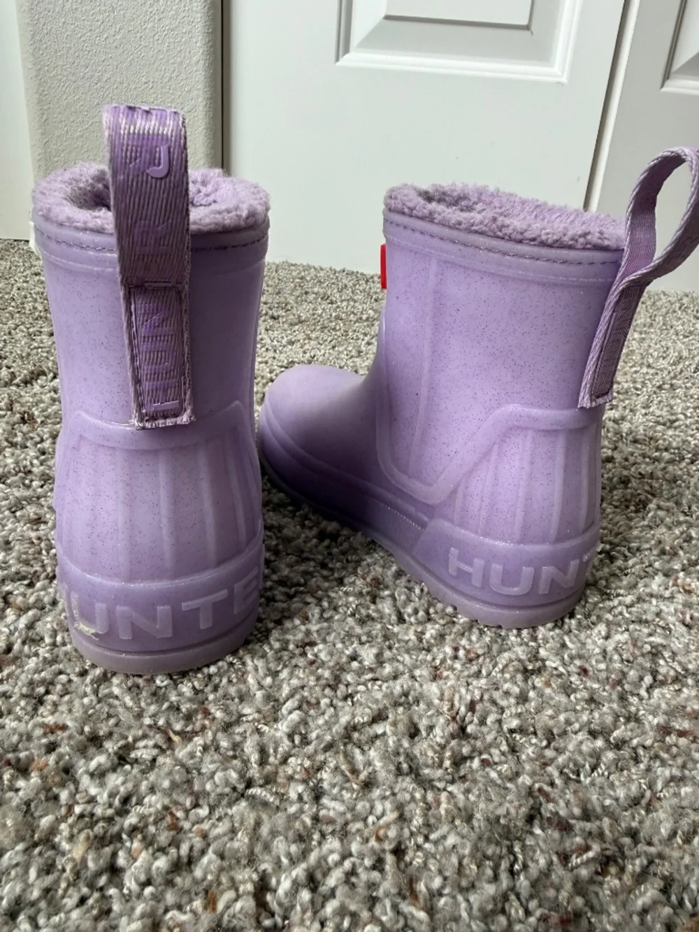 Hunter toddler fleece lined boots